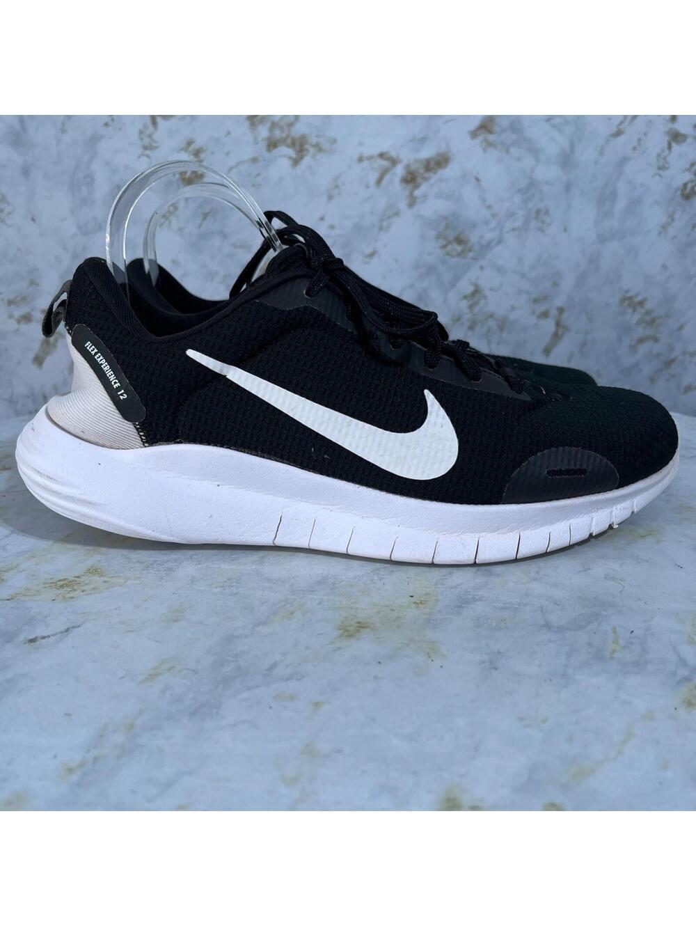 Nike Flex Experience Run 12 Mens Size 9.5 Wide Running Shoes Black Low Sneakers